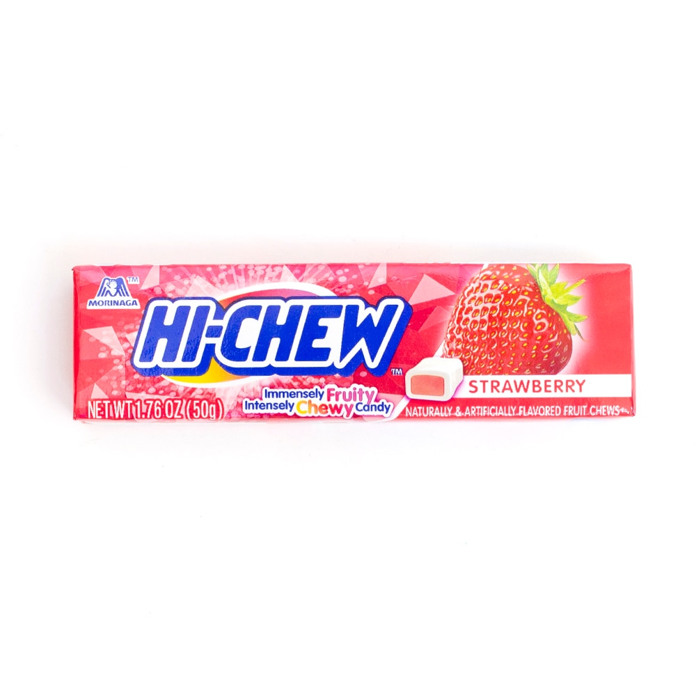 Candy, Food & Beverage, Morinaga, Hi Chew, Strawberry, 1.76 ounce, 76161